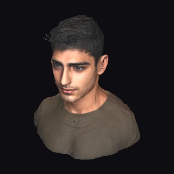 Young Iranian Man Bust
