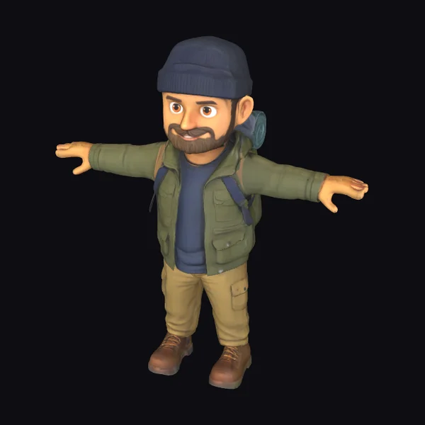Cartoon Explorer Character