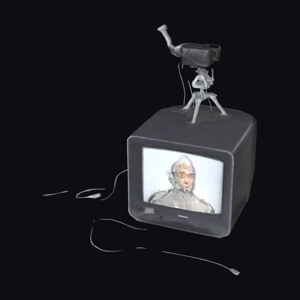 Television with Buddha