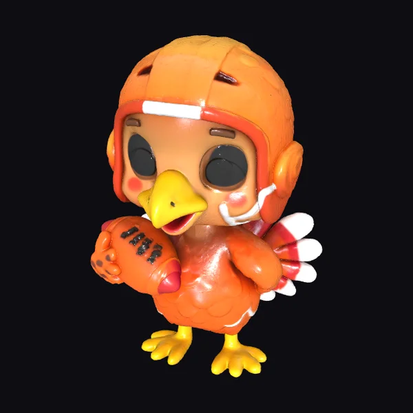Chibi Turkey Football Helmet