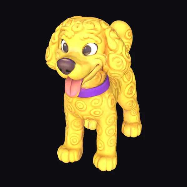 Yellow Cartoon Dog