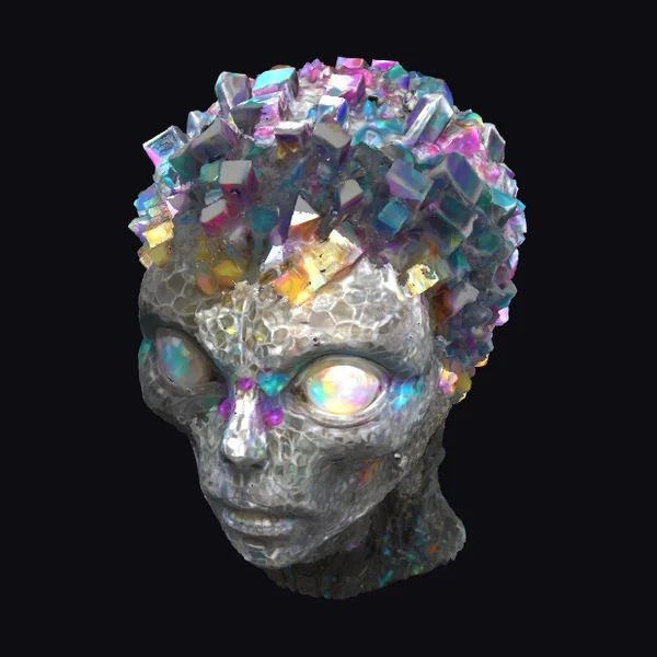 Crystal Human Head