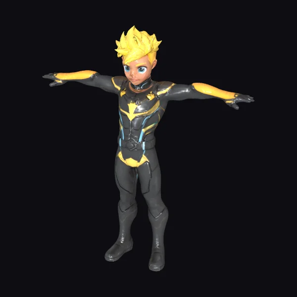 Young Black Superhero