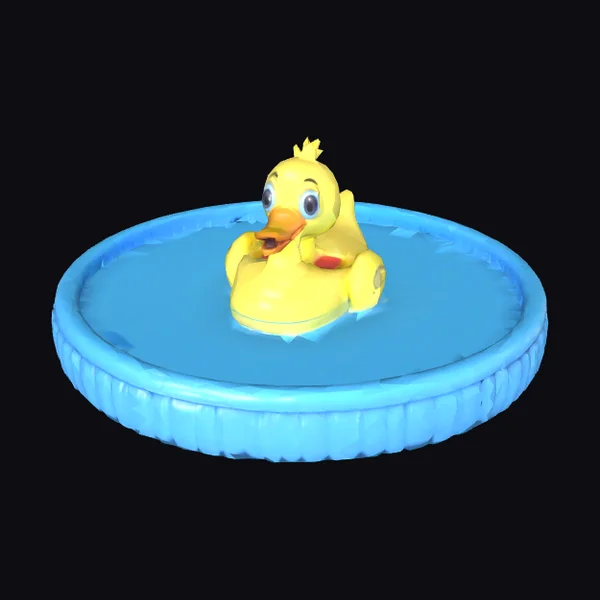 Plastic Pool with Duck