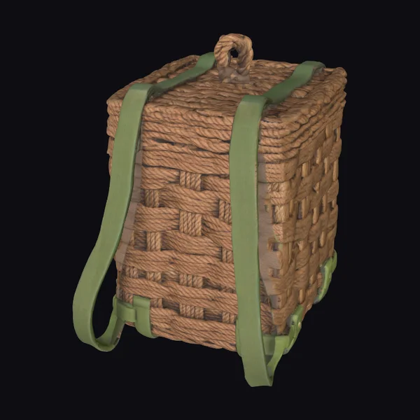 Woven Wicker Backpack