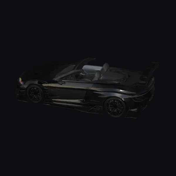 Black Convertible Sports Car