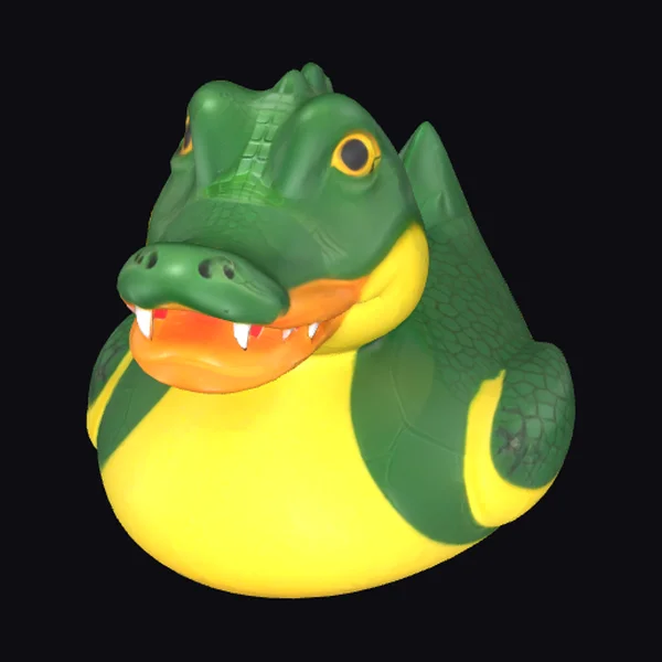 Rubber Duck Crocodile Head