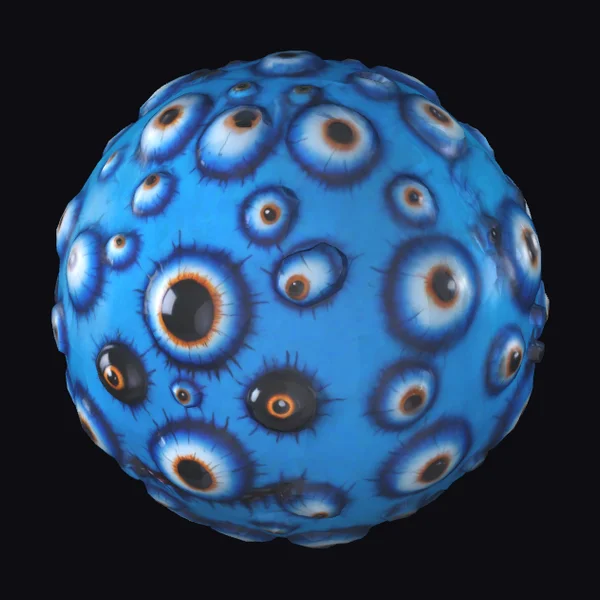Creepy Blue Eyeball Sphere