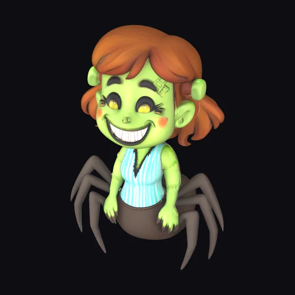 Zombie Girl Spider Ride