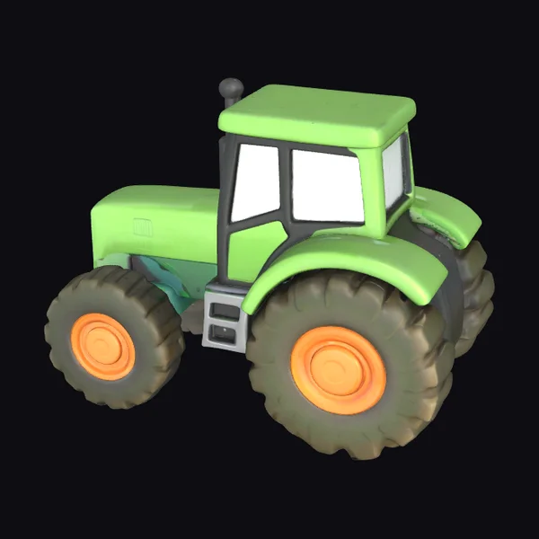 Green Toy Tractor