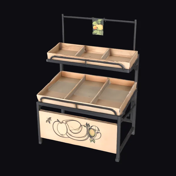 Wooden Produce Stand