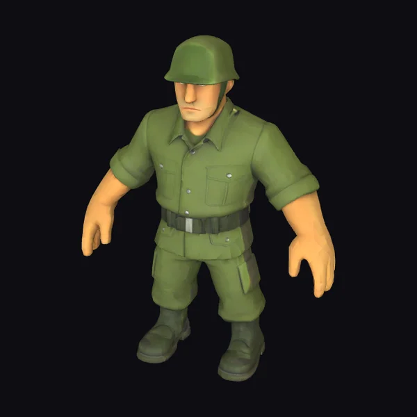 Green Military Soldier