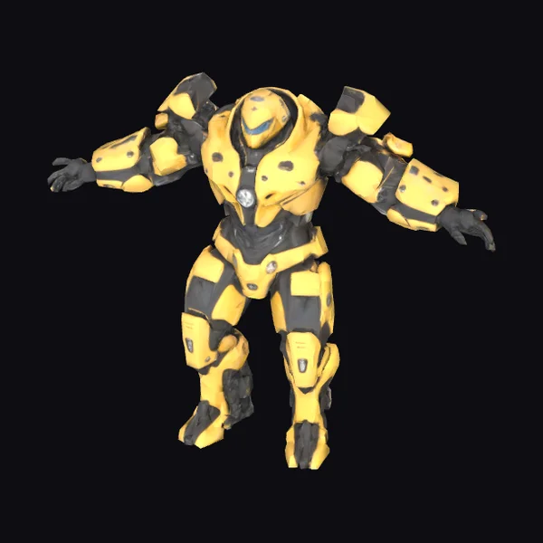 Yellow Robot Guardian