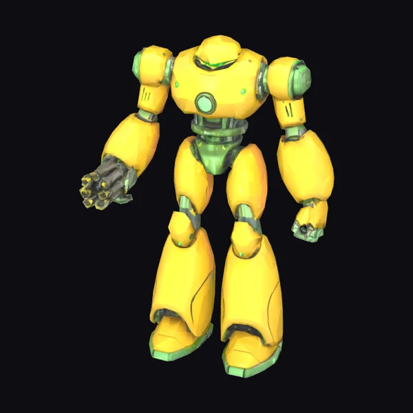 Yellow Robot Guardian