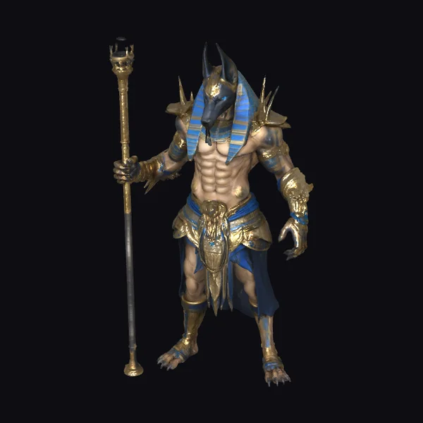 Anubis Warrior Statue