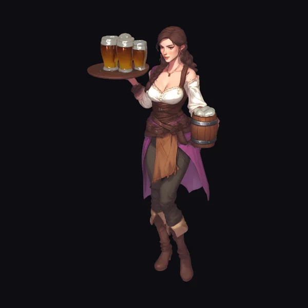 Ale Serving Tavern Maiden