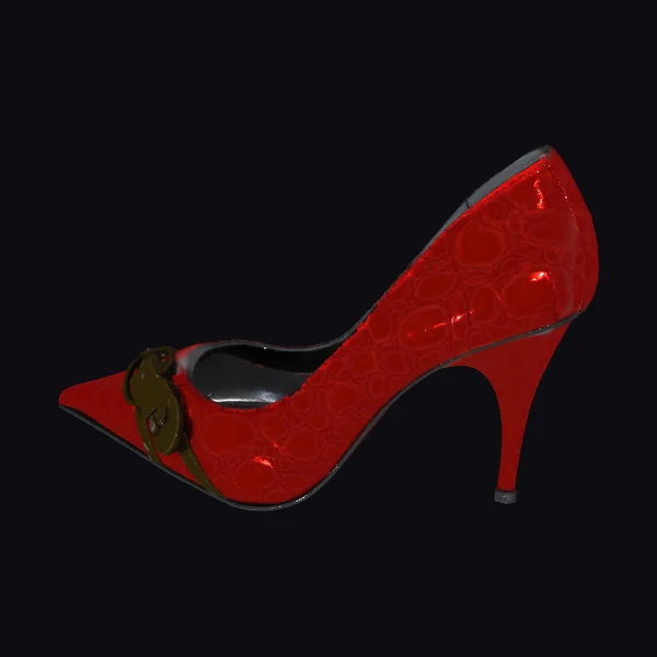 Red High Heel Shoe