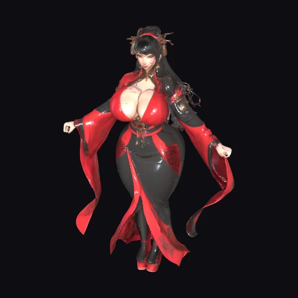Alluring Geisha Figure