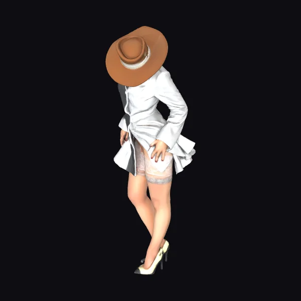 Woman in White Jacket