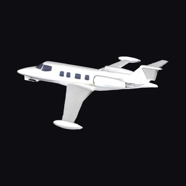 White Business Jet