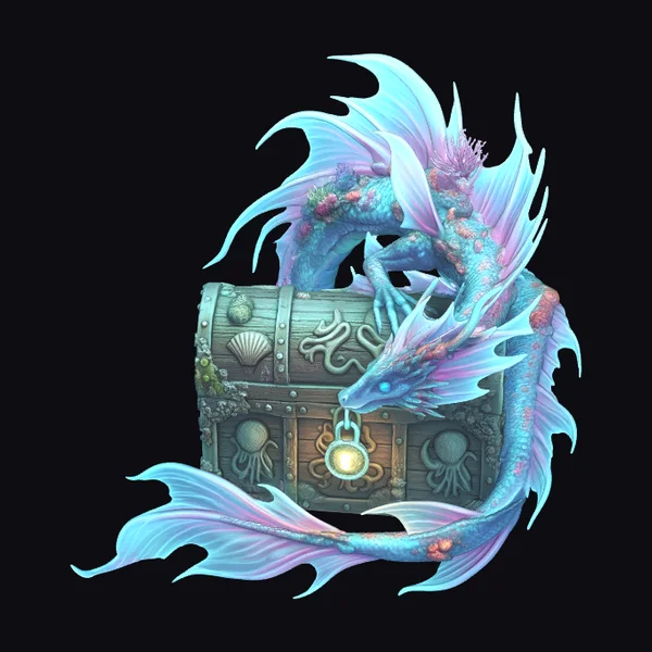 Coral Dragon Treasure Chest