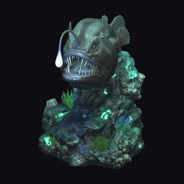 Anglerfish on Rocky Reef