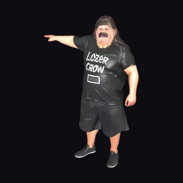 Wrestling Performer in Action