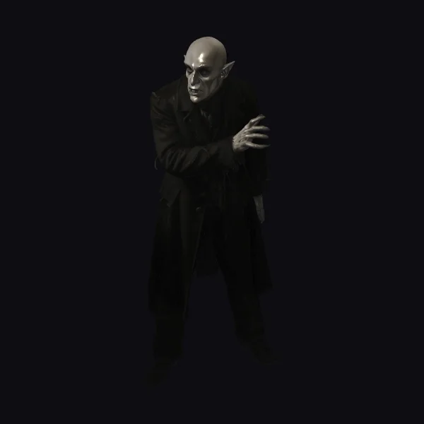 Bald Vampire in Black