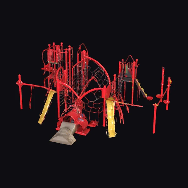 Red Playground Structure