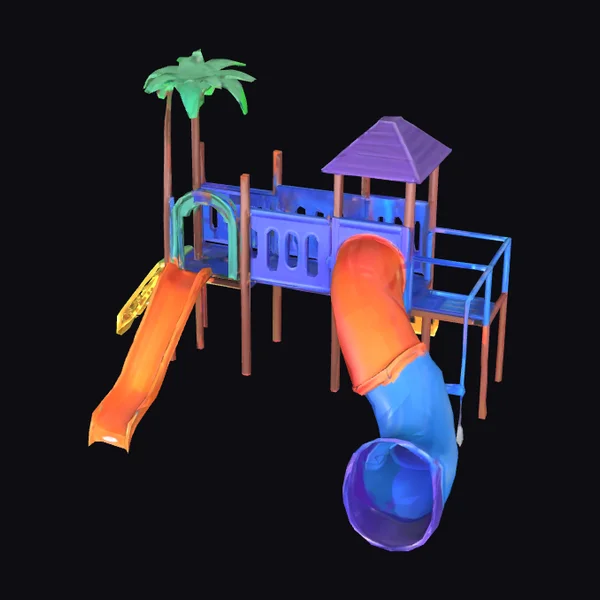 Vibrant Playground Structure