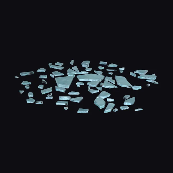 Shattered Glass Pieces