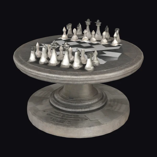 Granite Chess Set Display