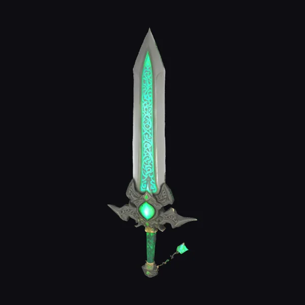 Glowing Emerald Sword