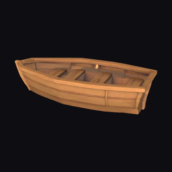 Wooden Rowboat Interior