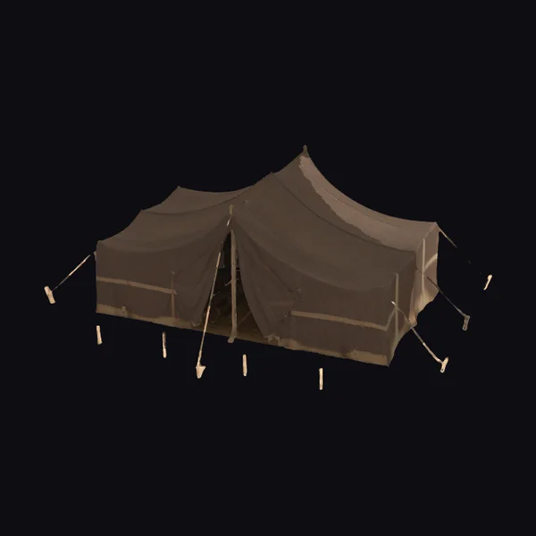 Brown Military Tent
