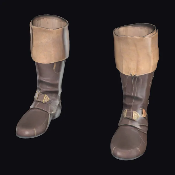 Brown Leather Knee Boots