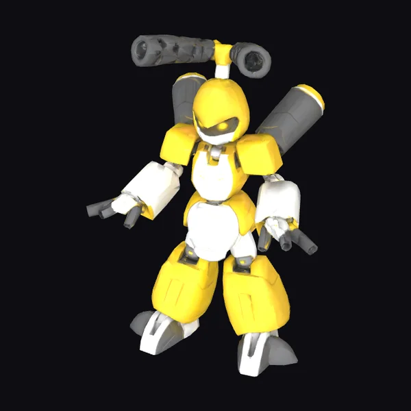 Yellow Robot Guardian