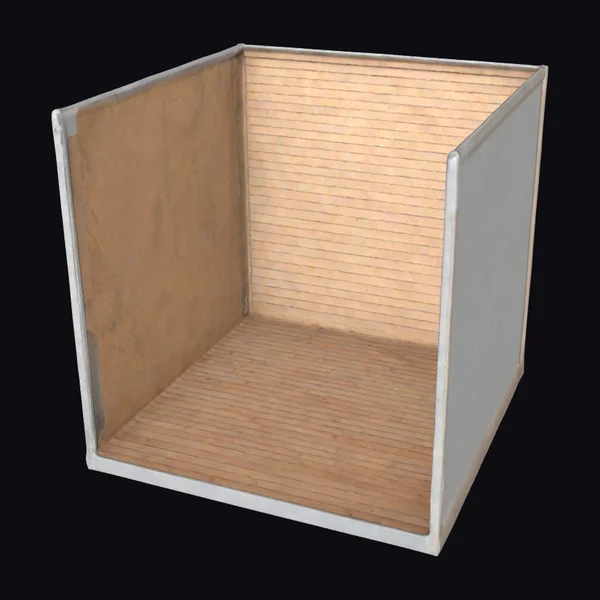 Empty Wooden Box Interior