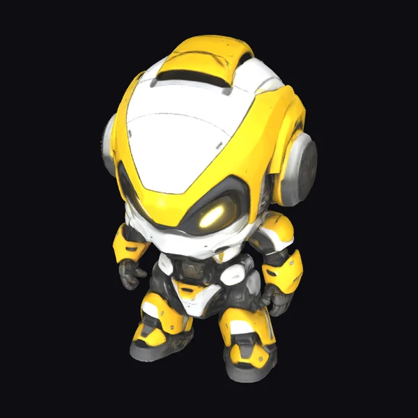 Yellow Robot Guardian
