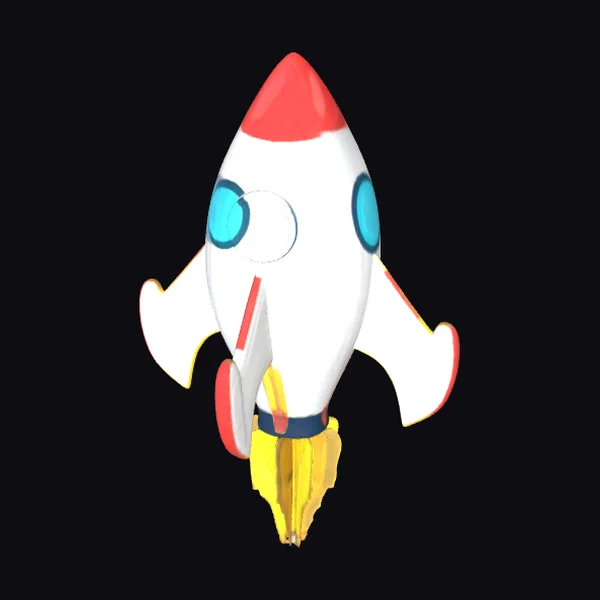 Smiling Rocket Toy
