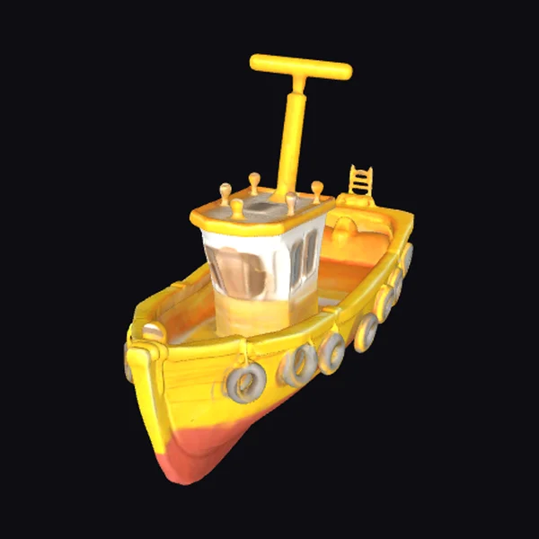 Yellow Tugboat Toy