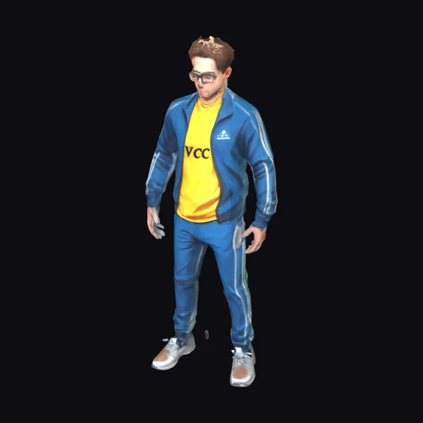 Young Man in Tracksuit