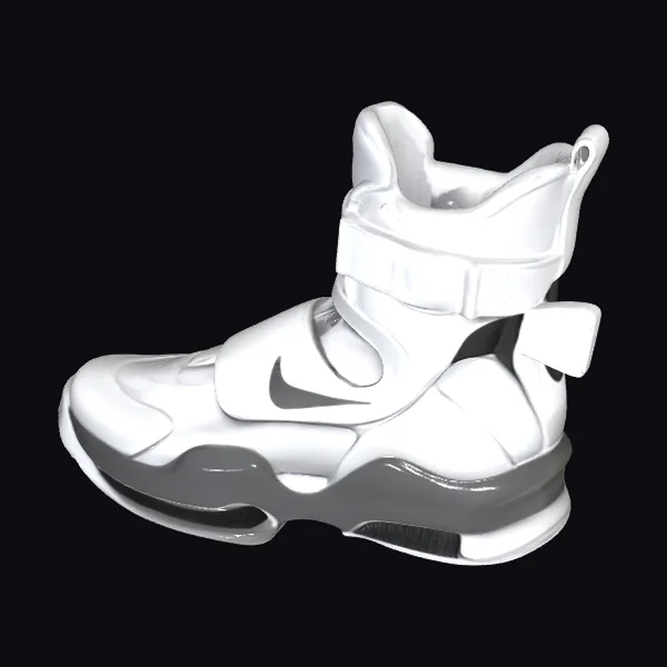 Futuristic High-Top Sneaker