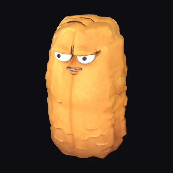 Angry Peanut Character