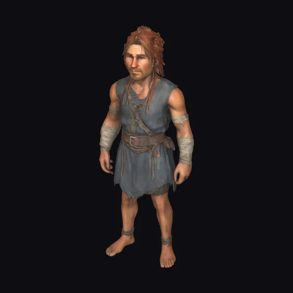 Ancient Warrior with Ember Eyes