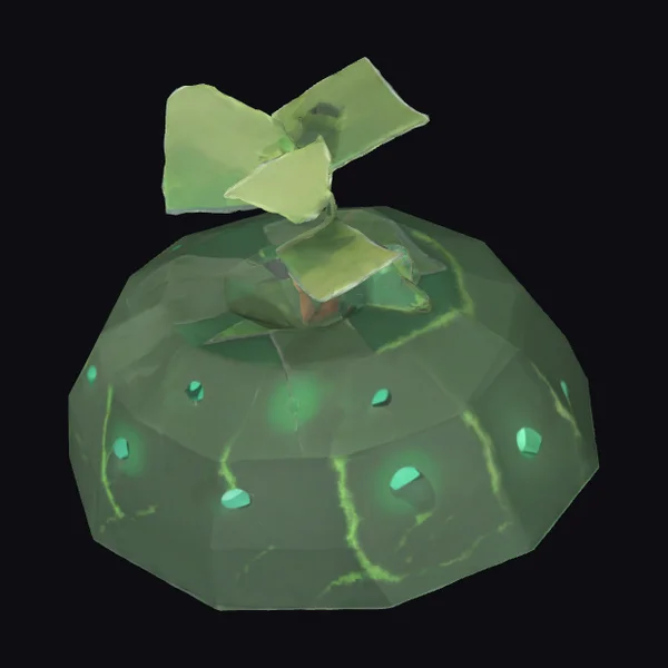 Glowing Green Crystal Orb