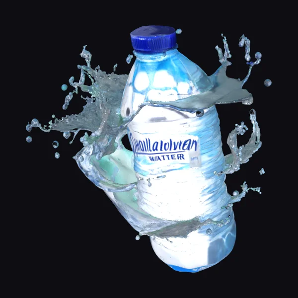 Water Bottle with Splash