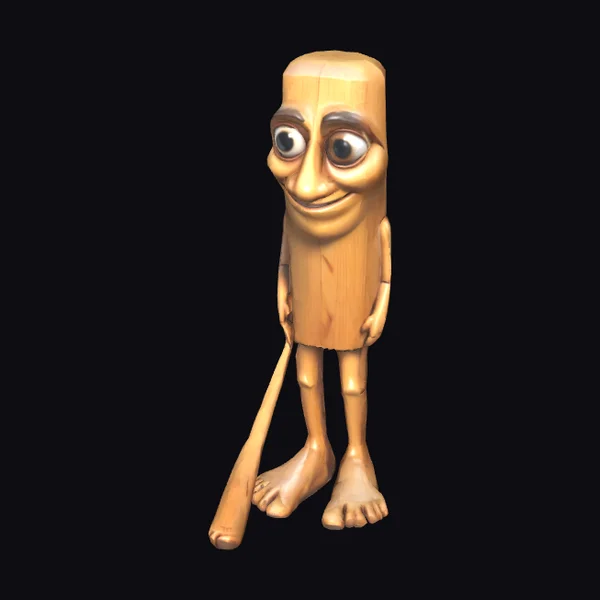 Wooden Puppet Character
