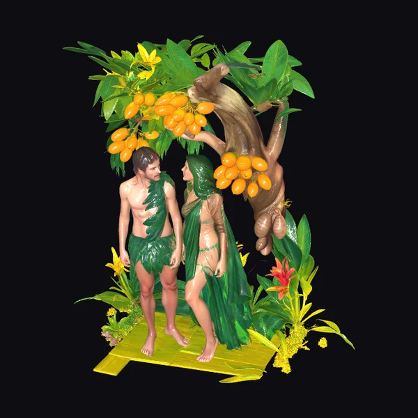 Adam and Eve in Paradise