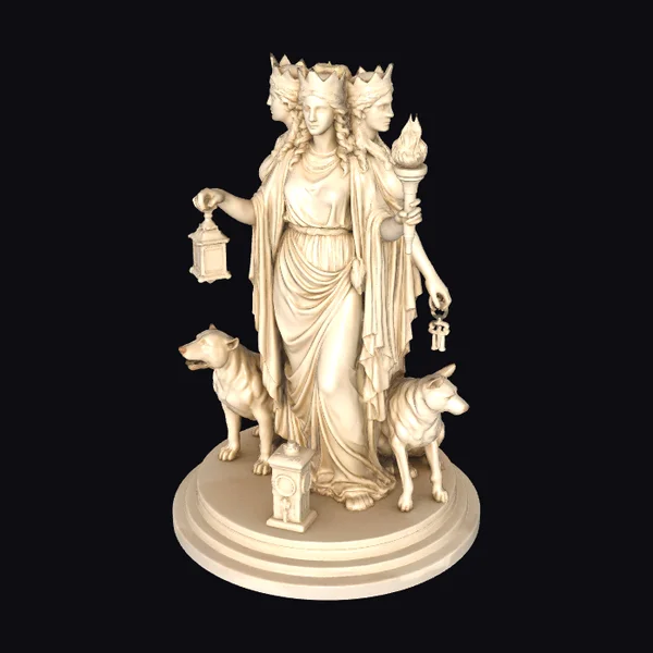 Three-Headed Goddess Statue